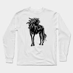 horse silhouette 1 Long Sleeve T-Shirt